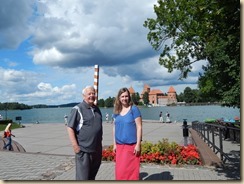 5.Wayne and Rita across from Trakai Castle
